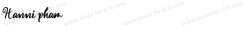 Hanni pham字体转换